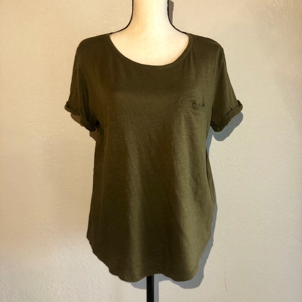 Olive Loose Fit Tee